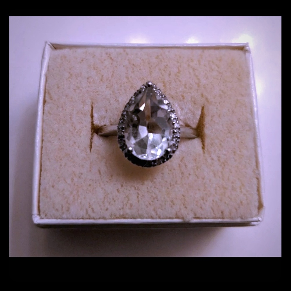 925 Sterling Silver Ring with Green Amethyst